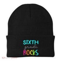 Funny Sixth Grade Rocks Team 6th Grade Teacher Beanie thumb 0