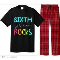 Funny Sixth Grade Rocks Team 6th Grade Teacher Pajama Set thumb 0
