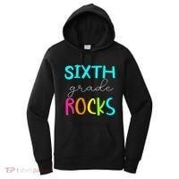 Funny Sixth Grade Rocks Team 6th Grade Teacher Women's Hoodie thumb 0