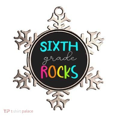 Funny Sixth Grade Rocks Team 6th Grade Teacher Ornament