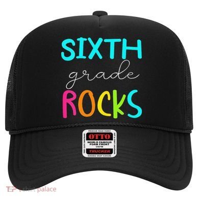 Funny Sixth Grade Rocks Team 6th Grade Teacher Hat