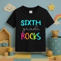 Funny Sixth Grade Rocks Team 6th Grade Teacher Toddler T-Shirt thumb 3
