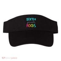 Funny Sixth Grade Rocks Team 6th Grade Teacher Visor thumb 0