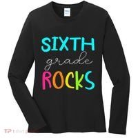 Funny Sixth Grade Rocks Team 6th Grade Teacher Women's Long Sleeve Shirt thumb 0