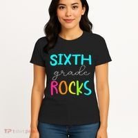 Funny Sixth Grade Rocks Team 6th Grade Teacher Women's T-Shirt thumb 4