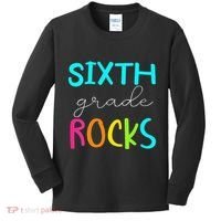 Funny Sixth Grade Rocks Team 6th Grade Teacher Kids Long Sleeve Shirt thumb 0