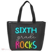 Funny Sixth Grade Rocks Team 6th Grade Teacher Tote Bag thumb 0