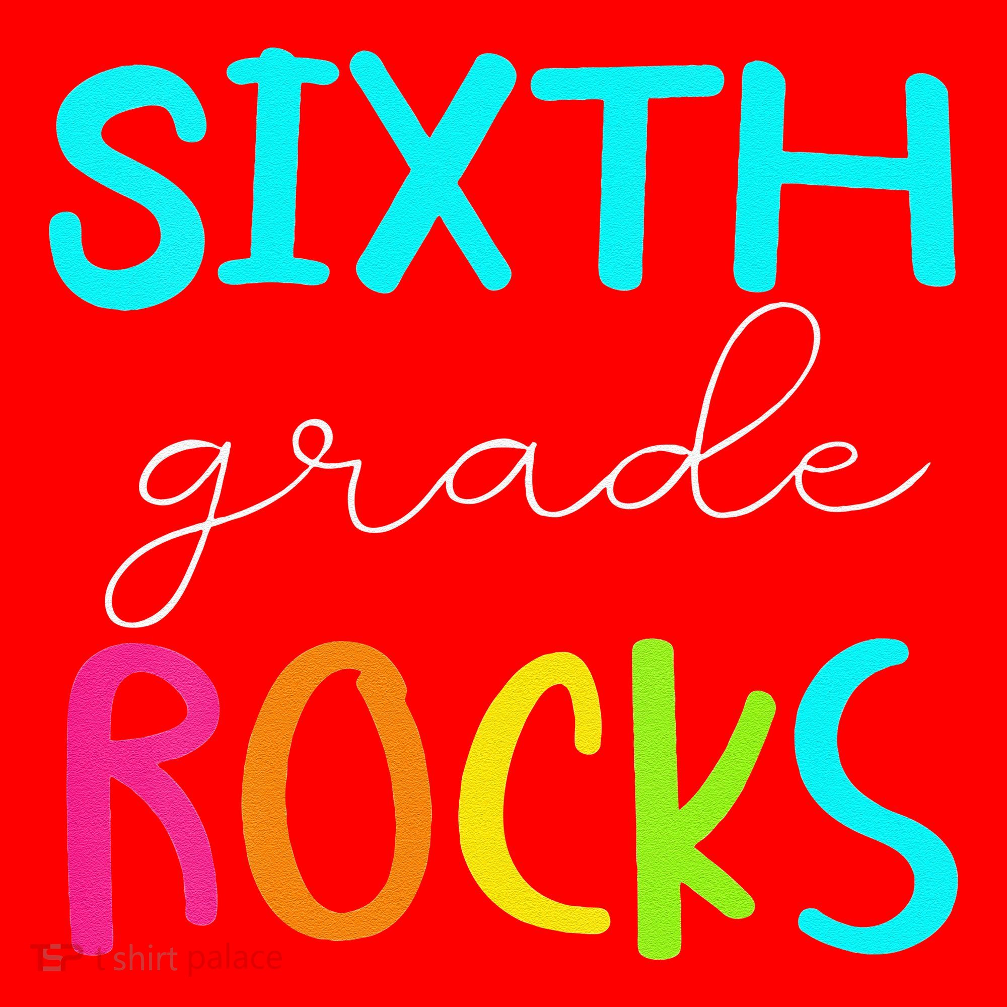 Funny Sixth Grade Rocks Team 6th Grade Teacher Santa Hat