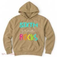 Funny Sixth Grade Rocks Team 6th Grade Teacher Hoodie thumb 0