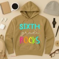 Funny Sixth Grade Rocks Team 6th Grade Teacher Hoodie thumb 3