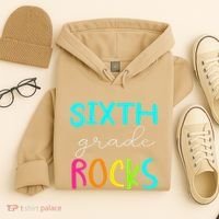 Funny Sixth Grade Rocks Team 6th Grade Teacher Hoodie thumb 4