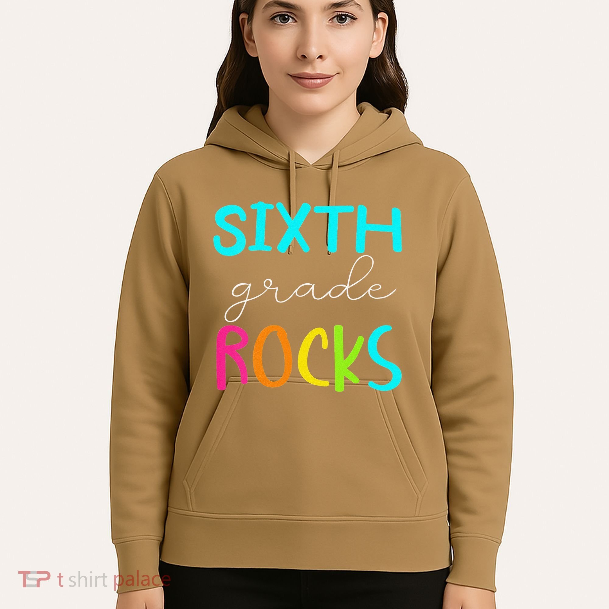 Funny Sixth Grade Rocks Team 6th Grade Teacher Hoodie