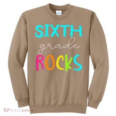 Funny Sixth Grade Rocks Team 6th Grade Teacher Sweatshirt