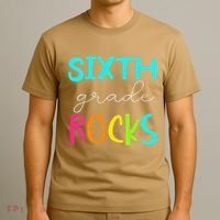 Funny Sixth Grade Rocks Team 6th Grade Teacher T-Shirt thumb 3
