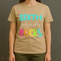 Funny Sixth Grade Rocks Team 6th Grade Teacher T-Shirt thumb 4