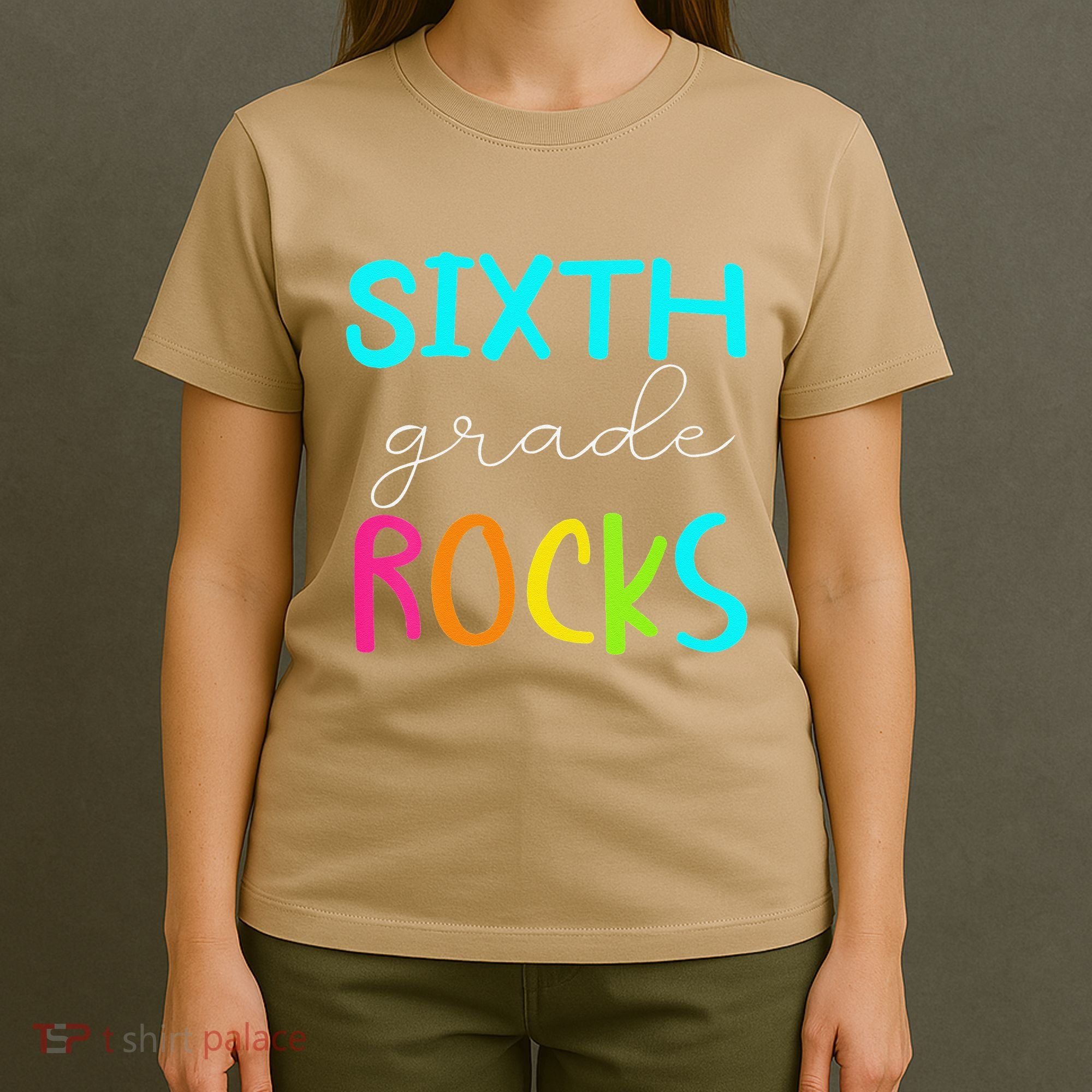 Funny Sixth Grade Rocks Team 6th Grade Teacher T-Shirt
