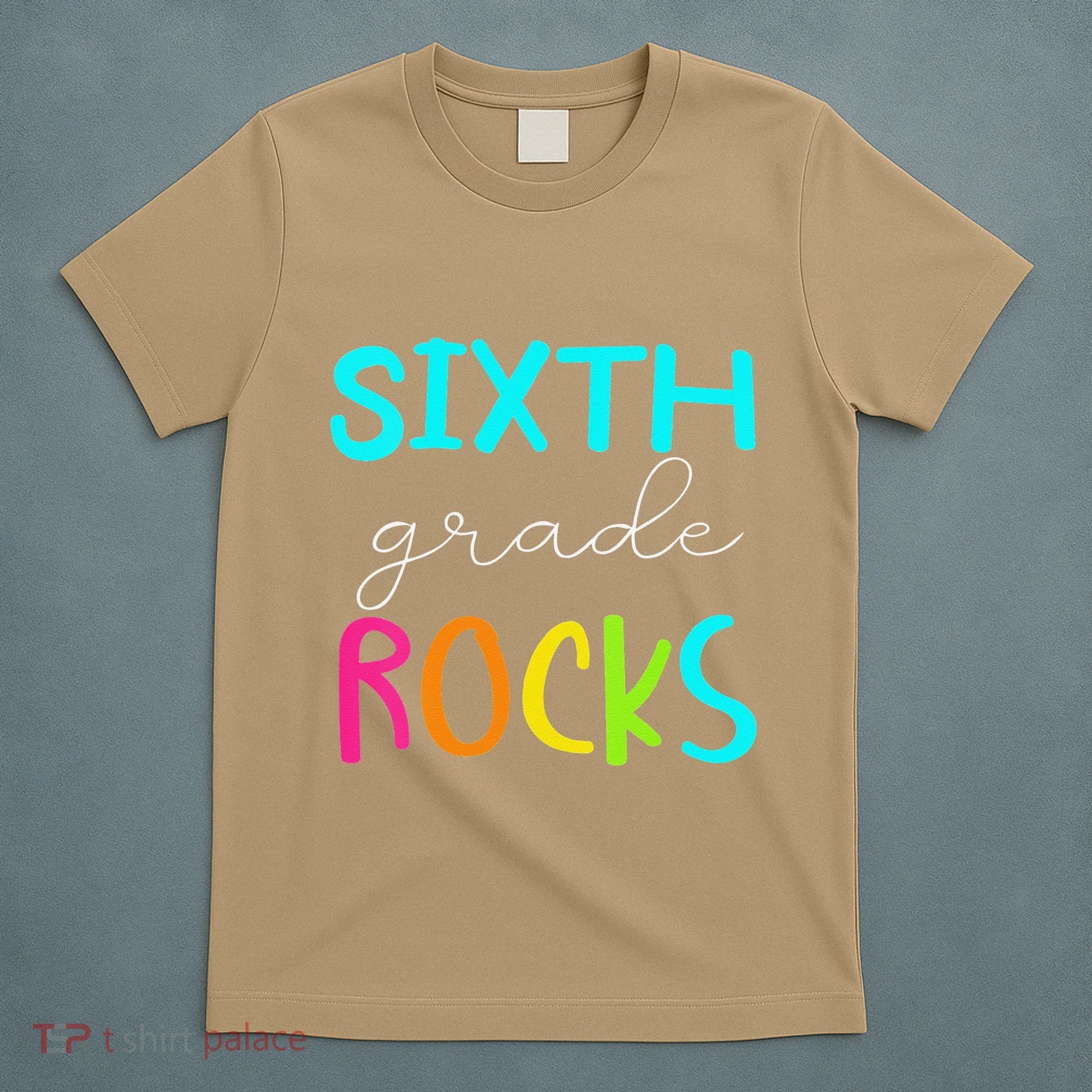 Funny Sixth Grade Rocks Team 6th Grade Teacher T-Shirt