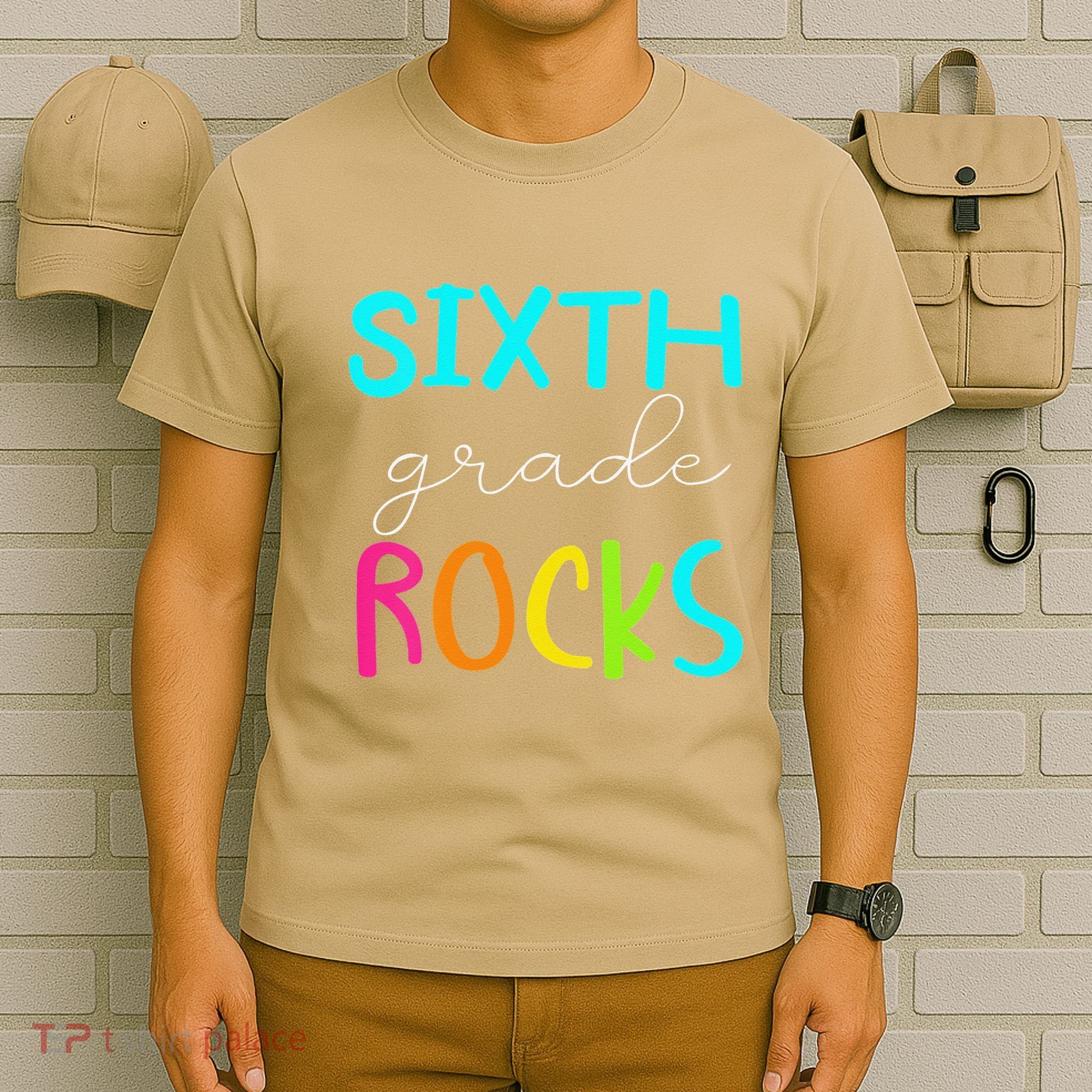 Funny Sixth Grade Rocks Team 6th Grade Teacher T-Shirt