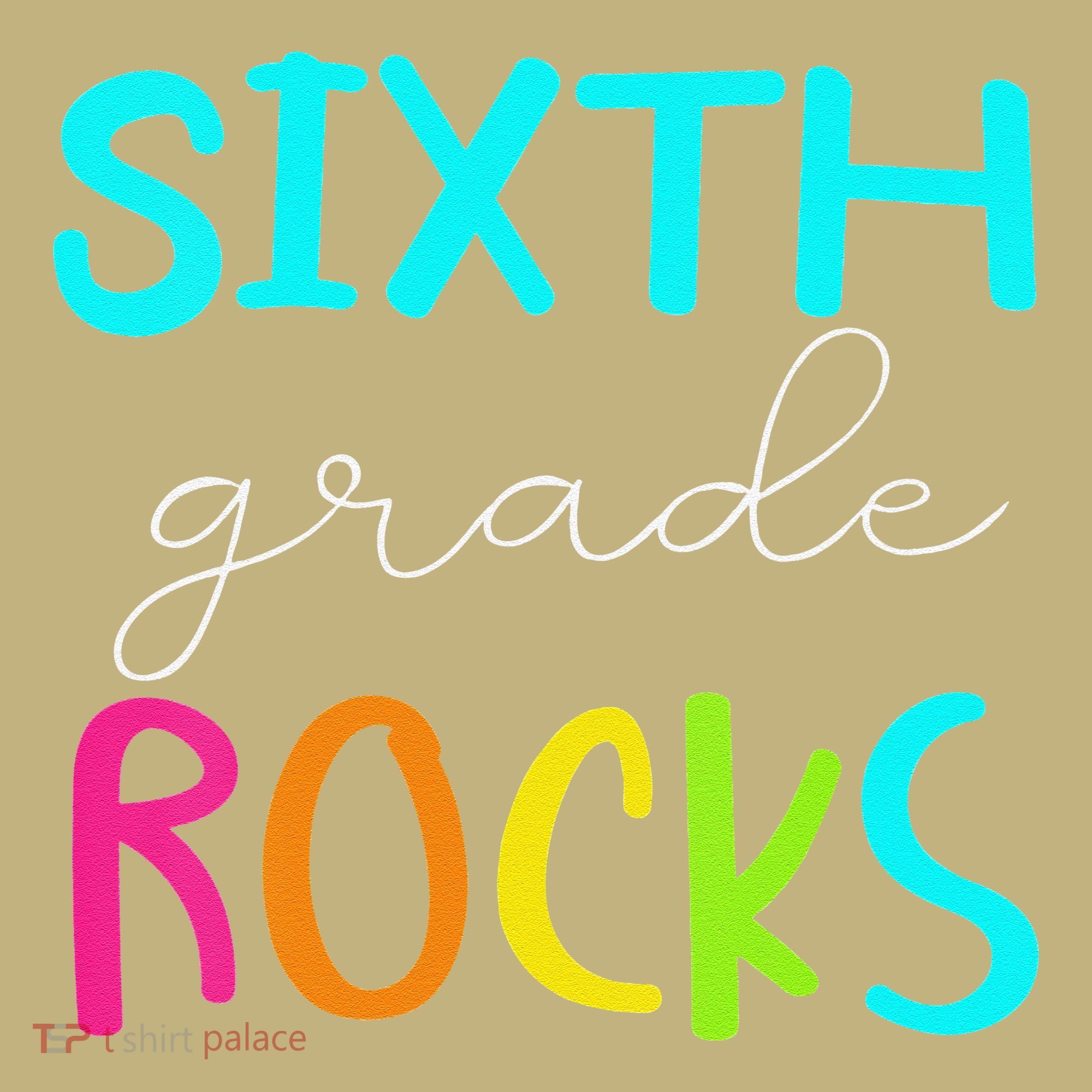 Funny Sixth Grade Rocks Team 6th Grade Teacher Mousepad