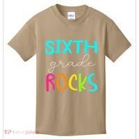 Funny Sixth Grade Rocks Team 6th Grade Teacher Kids T-Shirt thumb 0