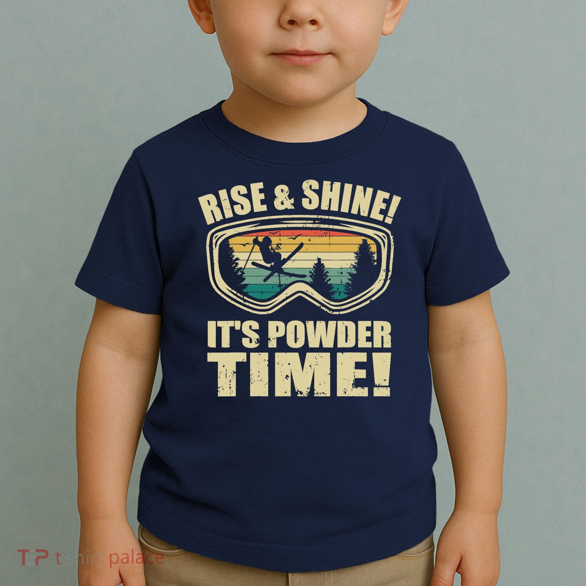 Freeskiing Ski Goggles FreestyleSkiing Wintersports 80s Ski Toddler T-Shirt