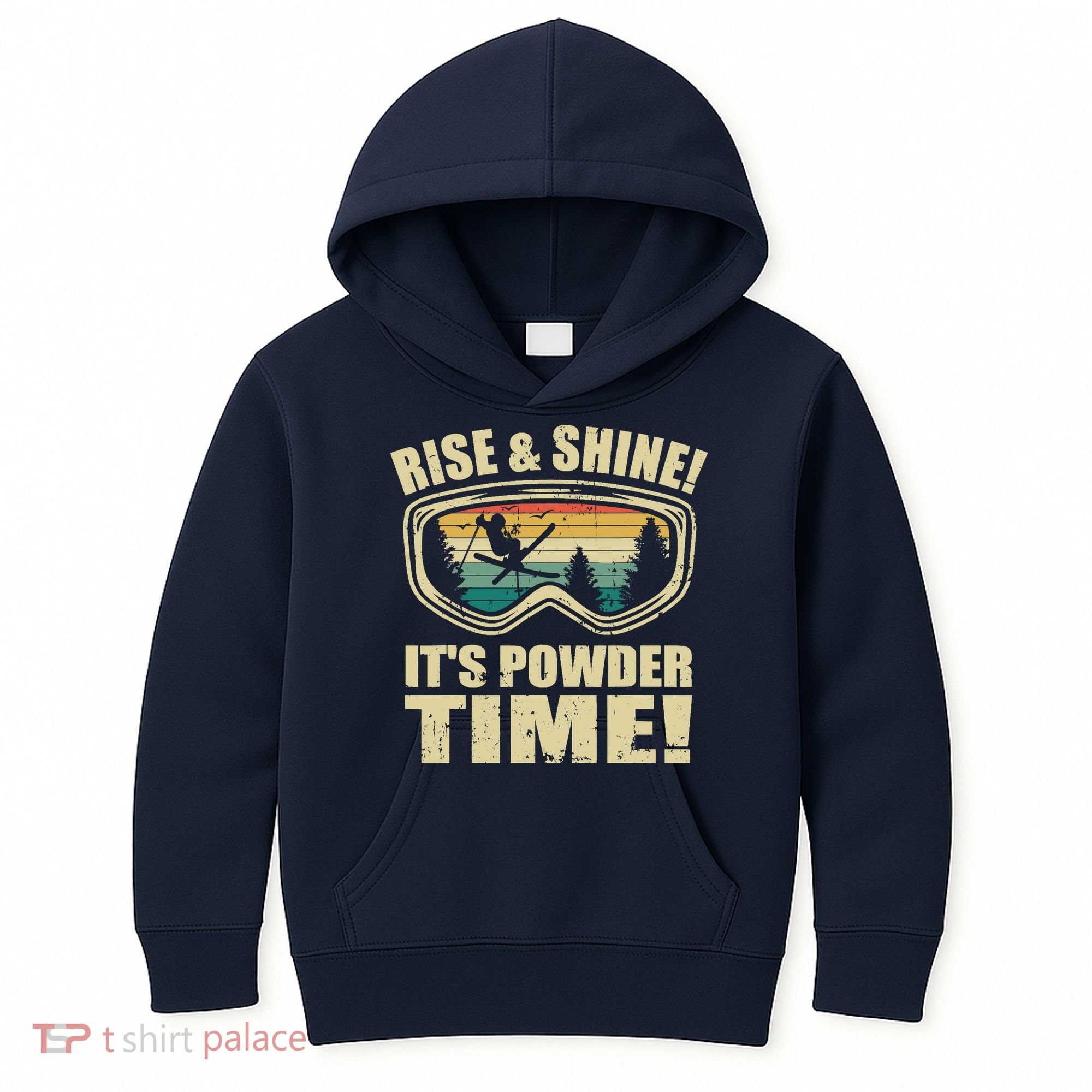 Freeskiing Ski Goggles FreestyleSkiing Wintersports 80s Ski Kids Hoodie