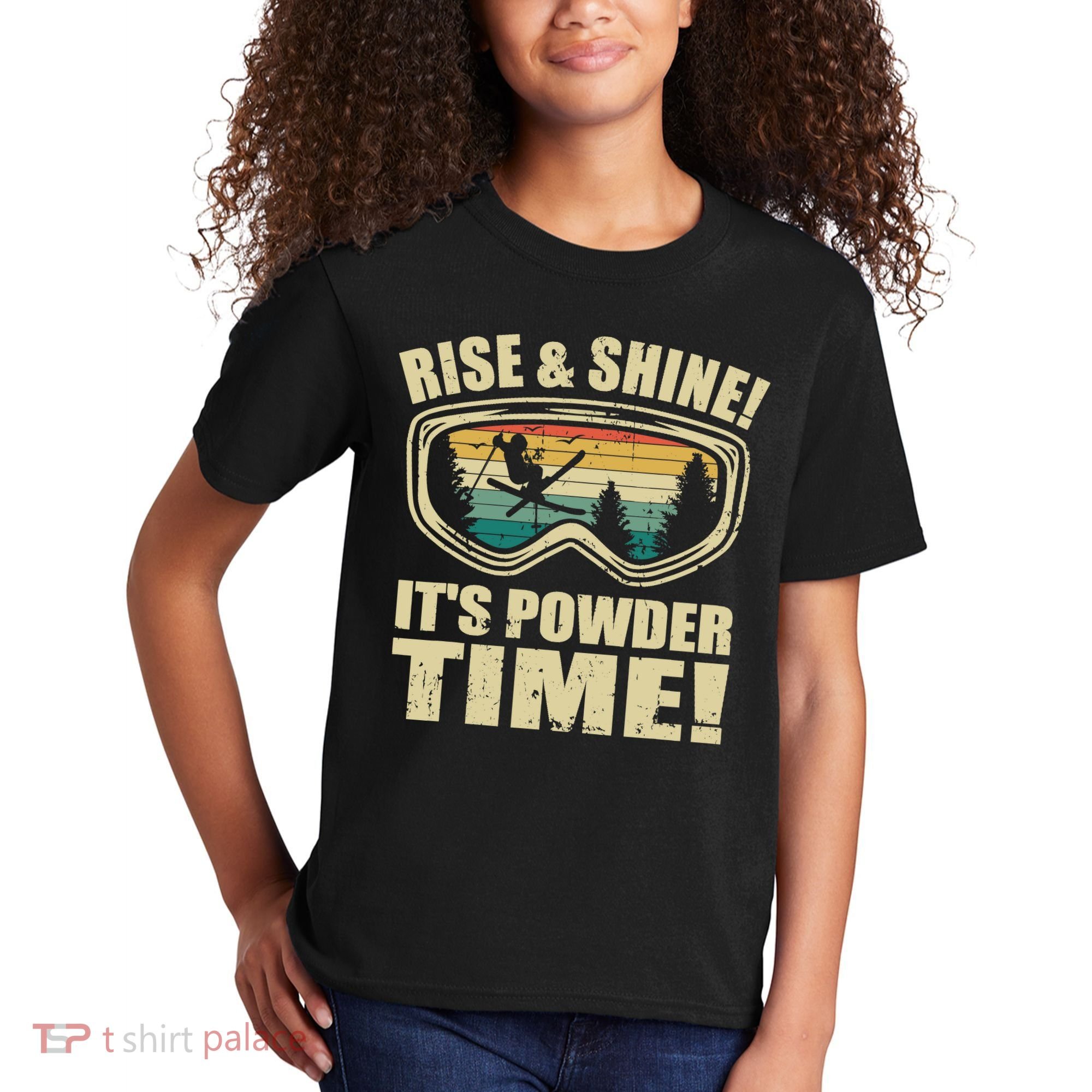 Freeskiing Ski Goggles FreestyleSkiing Wintersports 80s Ski Kids T-Shirt