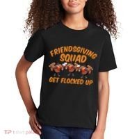 Friendsgiving Squad Get Flocked Up Funny Turkey Kids T-Shirt thumb 2