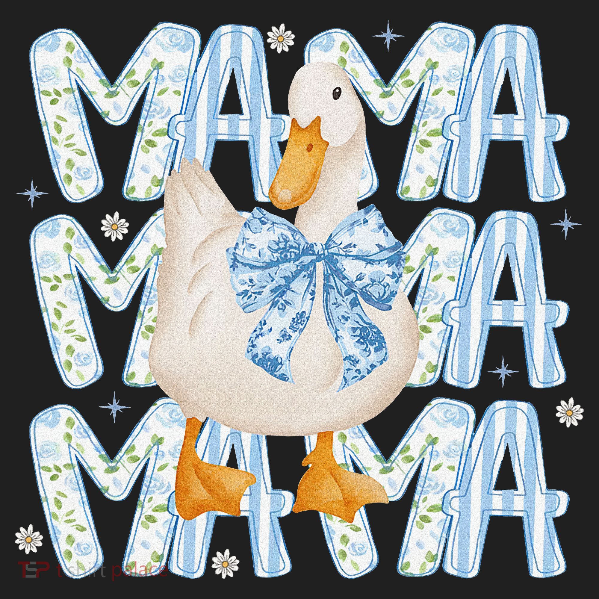 Floral Silly Goose Boho Mama Mom Farm Duck Animal Goose Beanie