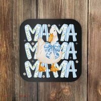 Floral Silly Goose Boho Mama Mom Farm Duck Animal Goose Coaster thumb 0