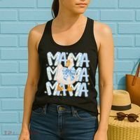 Floral Silly Goose Boho Mama Mom Farm Duck Animal Goose Women's Tank Top thumb 2