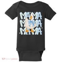 Floral Silly Goose Boho Mama Mom Farm Duck Animal Goose Baby Bodysuit thumb 0