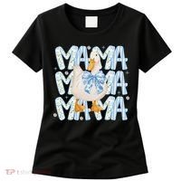Floral Silly Goose Boho Mama Mom Farm Duck Animal Goose Women's T-Shirt thumb 0