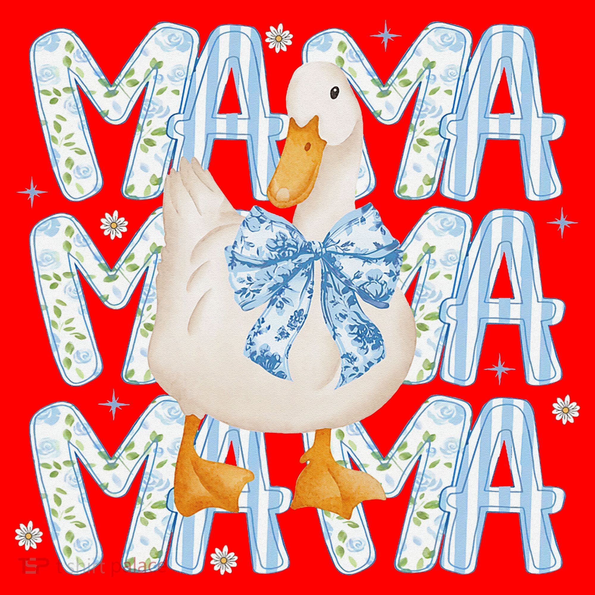 Floral Silly Goose Boho Mama Mom Farm Duck Animal Goose Santa Hat