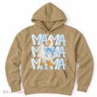 Floral Silly Goose Boho Mama Mom Farm Duck Animal Goose Hoodie thumb 0