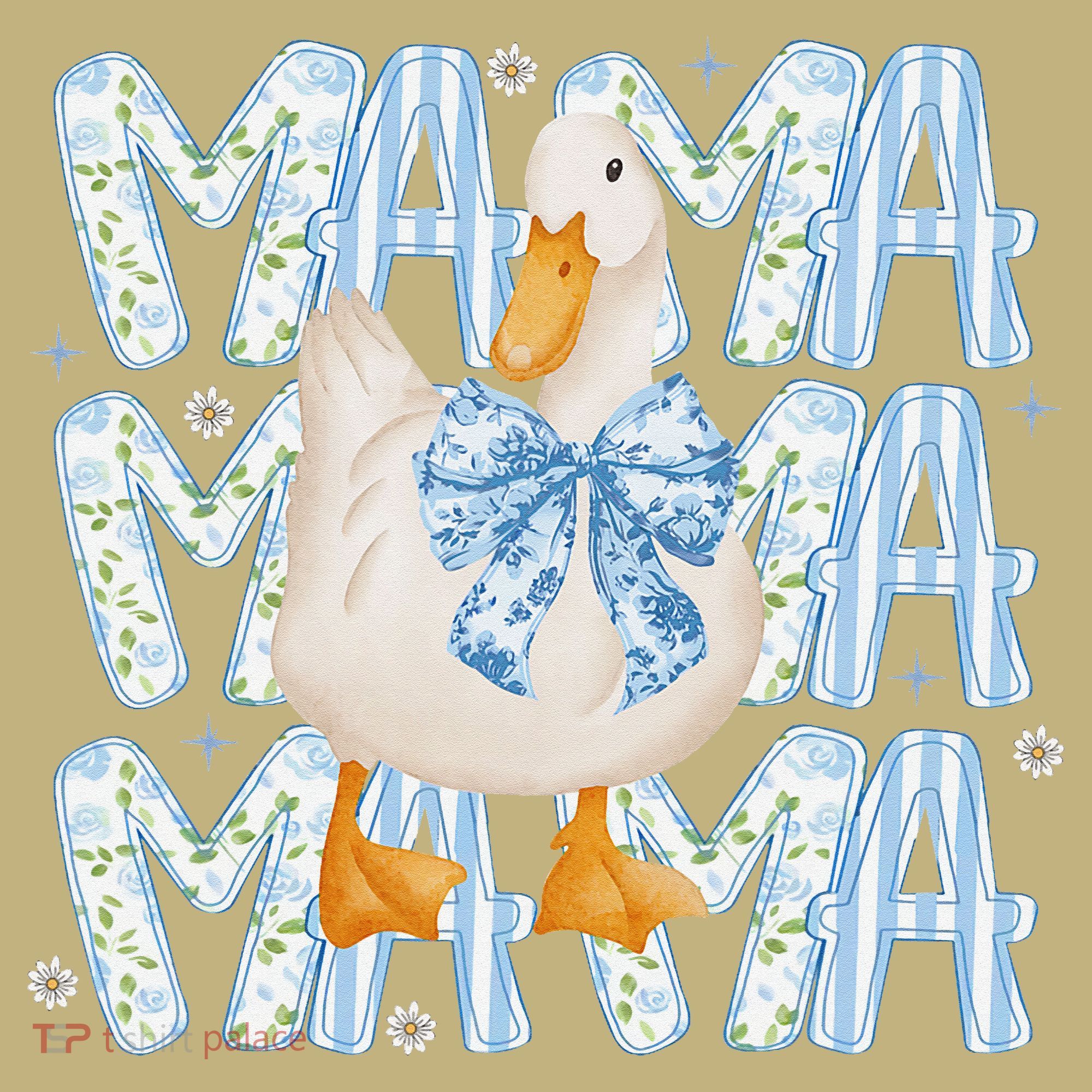 Floral Silly Goose Boho Mama Mom Farm Duck Animal Goose Hoodie