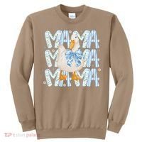 Floral Silly Goose Boho Mama Mom Farm Duck Animal Goose Sweatshirt thumb 0