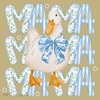 Floral Silly Goose Boho Mama Mom Farm Duck Animal Goose T-Shirt thumb 7