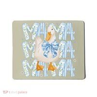 Floral Silly Goose Boho Mama Mom Farm Duck Animal Goose Mousepad thumb 0