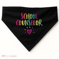 Funny School Guidance Counselor Appreciation USA-Made Doggie Bandana thumb 0