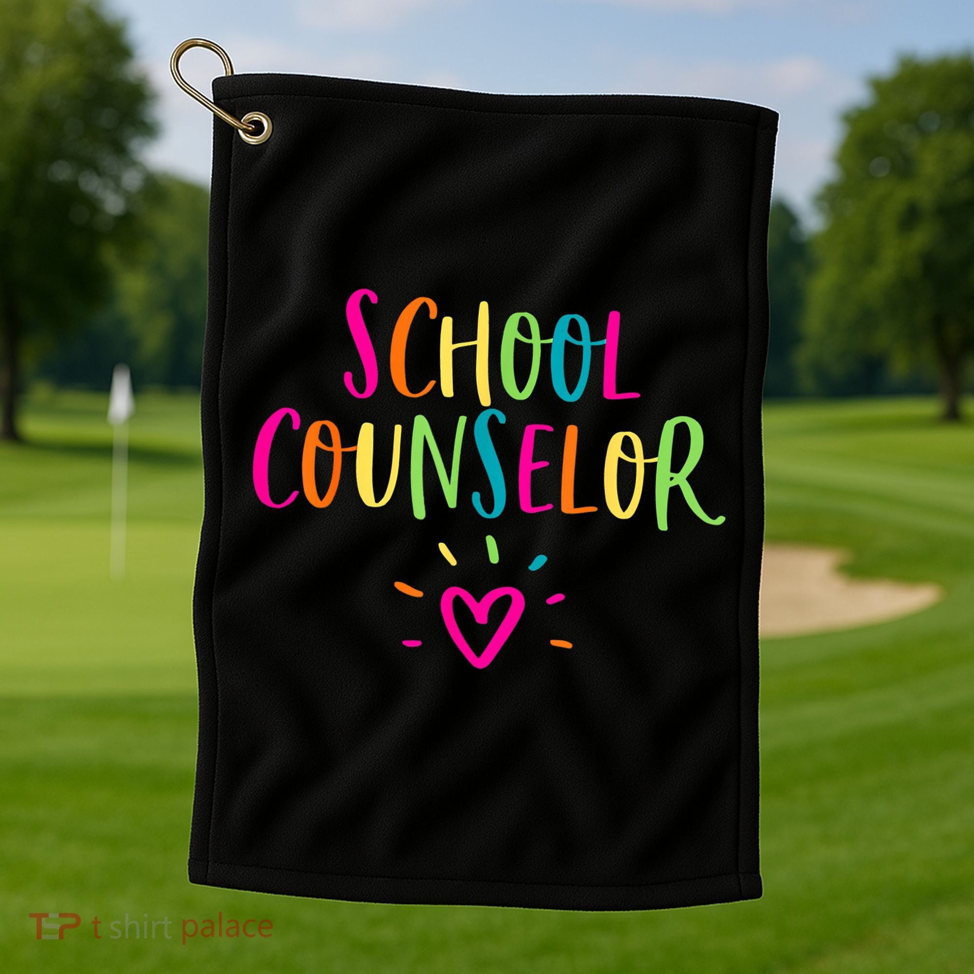 Funny School Guidance Counselor Appreciation Golf Towel