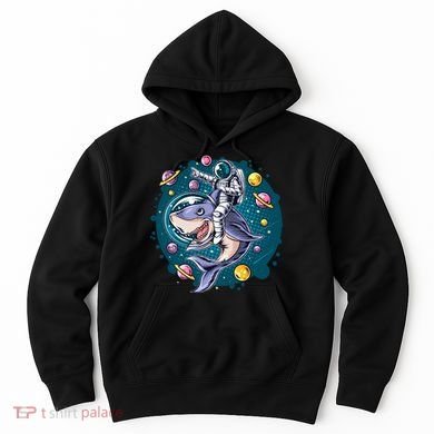 Funny Space Galaxy Astronaut Shark Hoodie