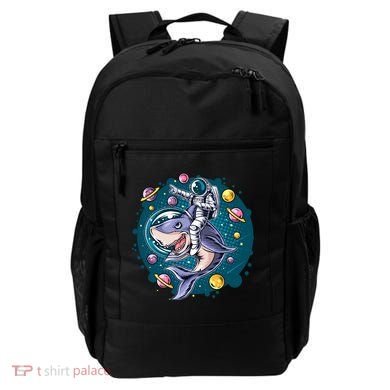 Funny Space Galaxy Astronaut Shark Backpack
