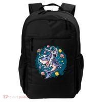 Funny Space Galaxy Astronaut Shark Backpack thumb 0
