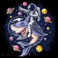 Funny Space Galaxy Astronaut Shark Coffee Mug thumb 5