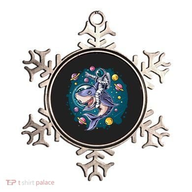 Funny Space Galaxy Astronaut Shark Ornament