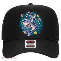 Funny Space Galaxy Astronaut Shark Hat thumb 0