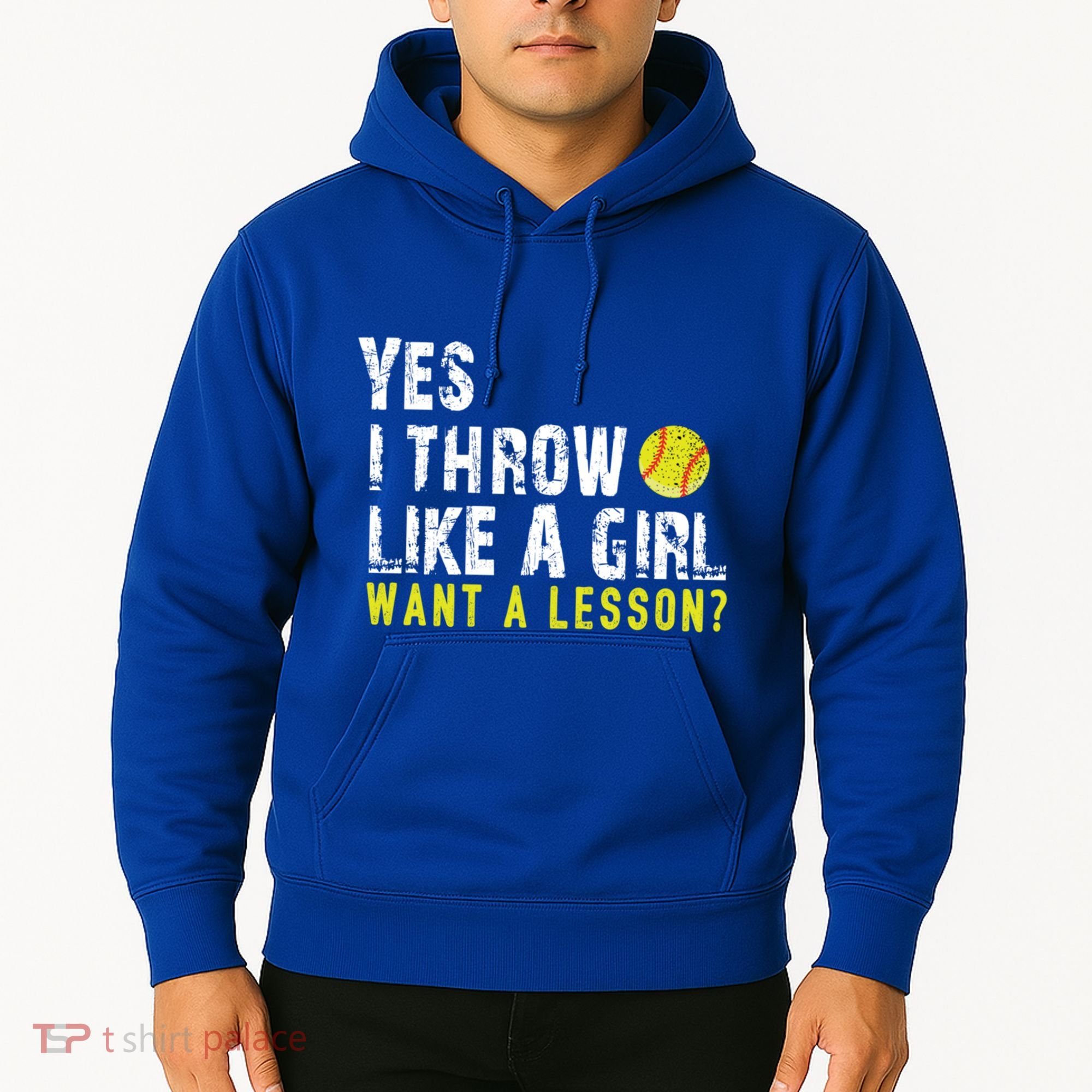 Funny Softball Gift Throw Like A Cool Gift Hoodie