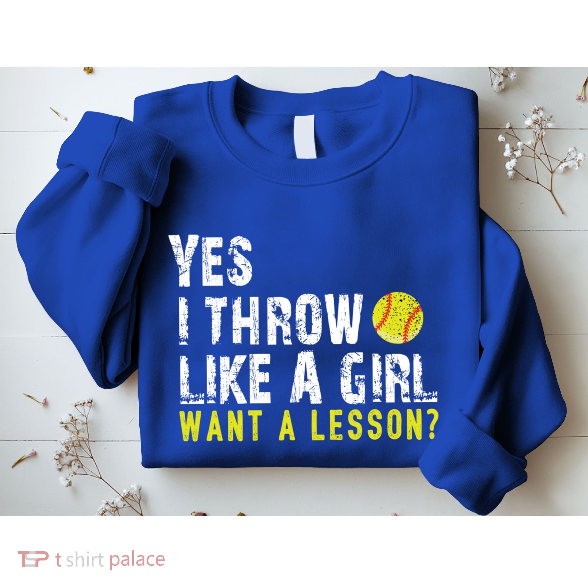 Funny Softball Gift Throw Like A Cool Gift Sweatshirt