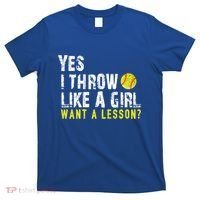 Funny Softball Gift Throw Like A Cool Gift T-Shirt thumb 0